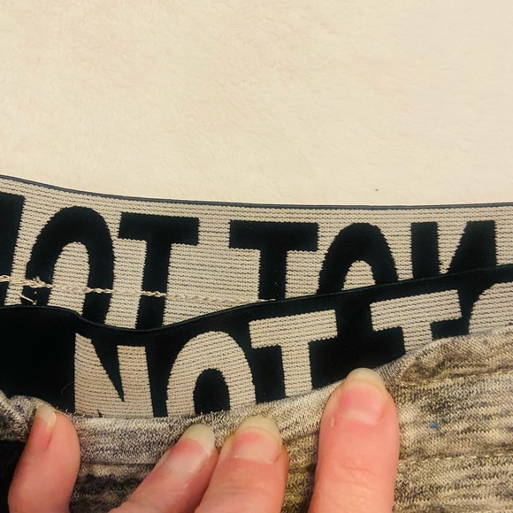 Rue 21 Grey and Burgundy Joggers with Drawstring Double Waisted Size S EUC - Picture 4 of 7